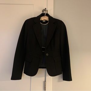 J Crew. Wool Blend Black Blazer